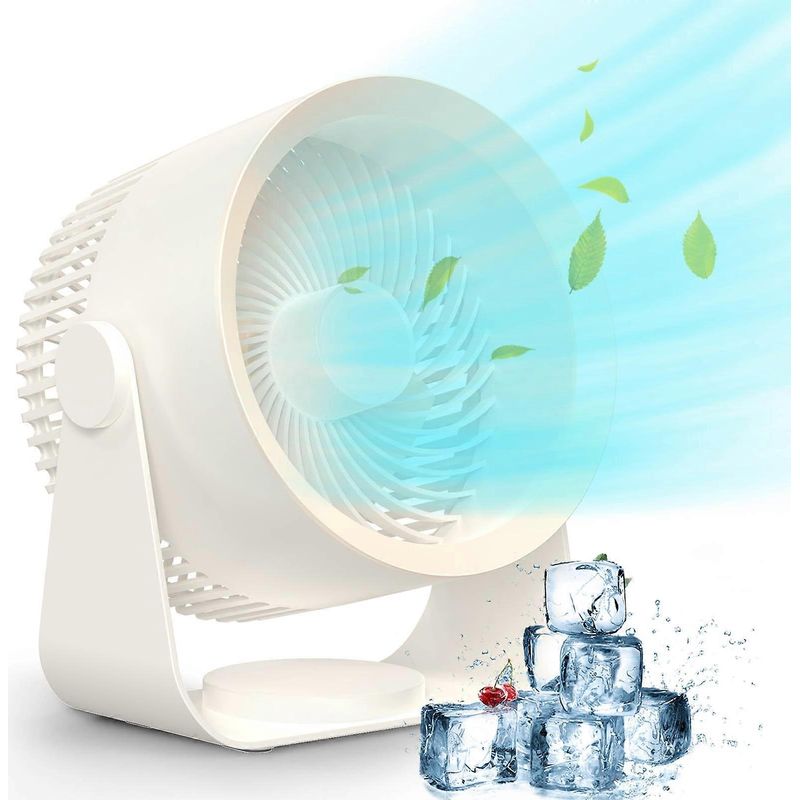 Mini-ventilator Mit 3 Geschwindigkeitsstufen, Nachtlicht, 180°-drehung, Usb-ladefunktion Und Leisem Betrieb – Leiser Mini-tischventilator Für Zuhause Und Schlafzimmer