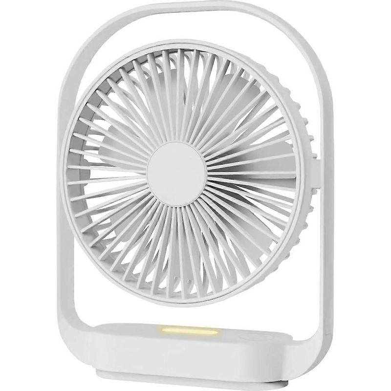 Kleiner, Leiser Usb-ventilator Mit Integriertem Nachtlicht, Ideal Für Schlafzimmer Oder Büro – Weiß