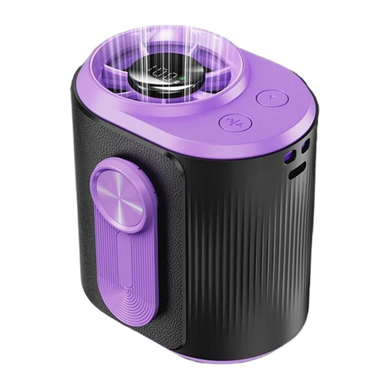 Hüftventilator, Wiederaufladbarer Tragbarer Ventilator, 100 Geschwindigkeitsstufen, Mit Led-anzeige