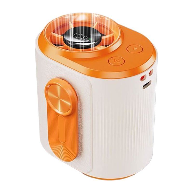 Tragbarer Ventilator Mit Mehrstufig Einstellbarer Digitalanzeige, Ideal Für Reisen Und Camping.