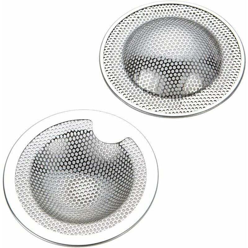 Set Mit 2 Kleinen Edelstahl-spülbeckensieben - Ideal Für Küchenspülen, Duschen Und Badewannen - Erhältlich In Drei Größen (klein) (s)