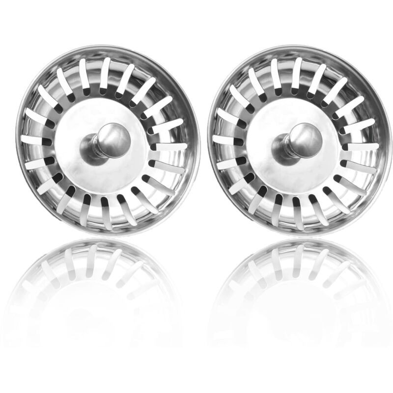 Stück Spülbecken-sieb, Verdickter Edelstahl-küchen-sieb-ablaufstopfen, Passend Für Spülbecken Mit 79-82 Mm Durchmesser (80 Mm)