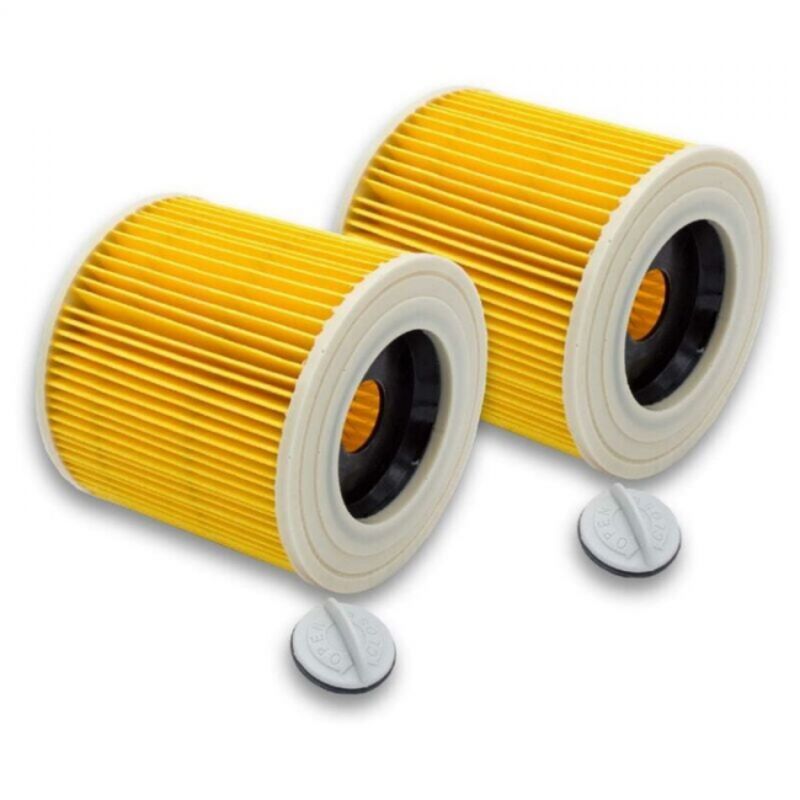 2 Patronenfilter Für Staubsauger, Kompatibel Mit Kärcher Wd2, Wd3, Mv3 Und Mv2