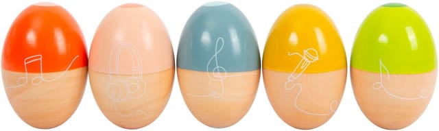 Small Foot - Wooden Music Eggs Groovy Beats 5pcs.