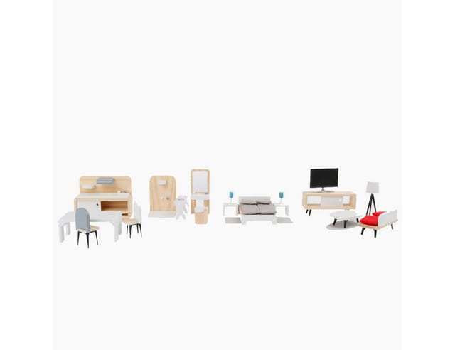 Small Foot - Wooden Dollhouse Furniture Complete S
