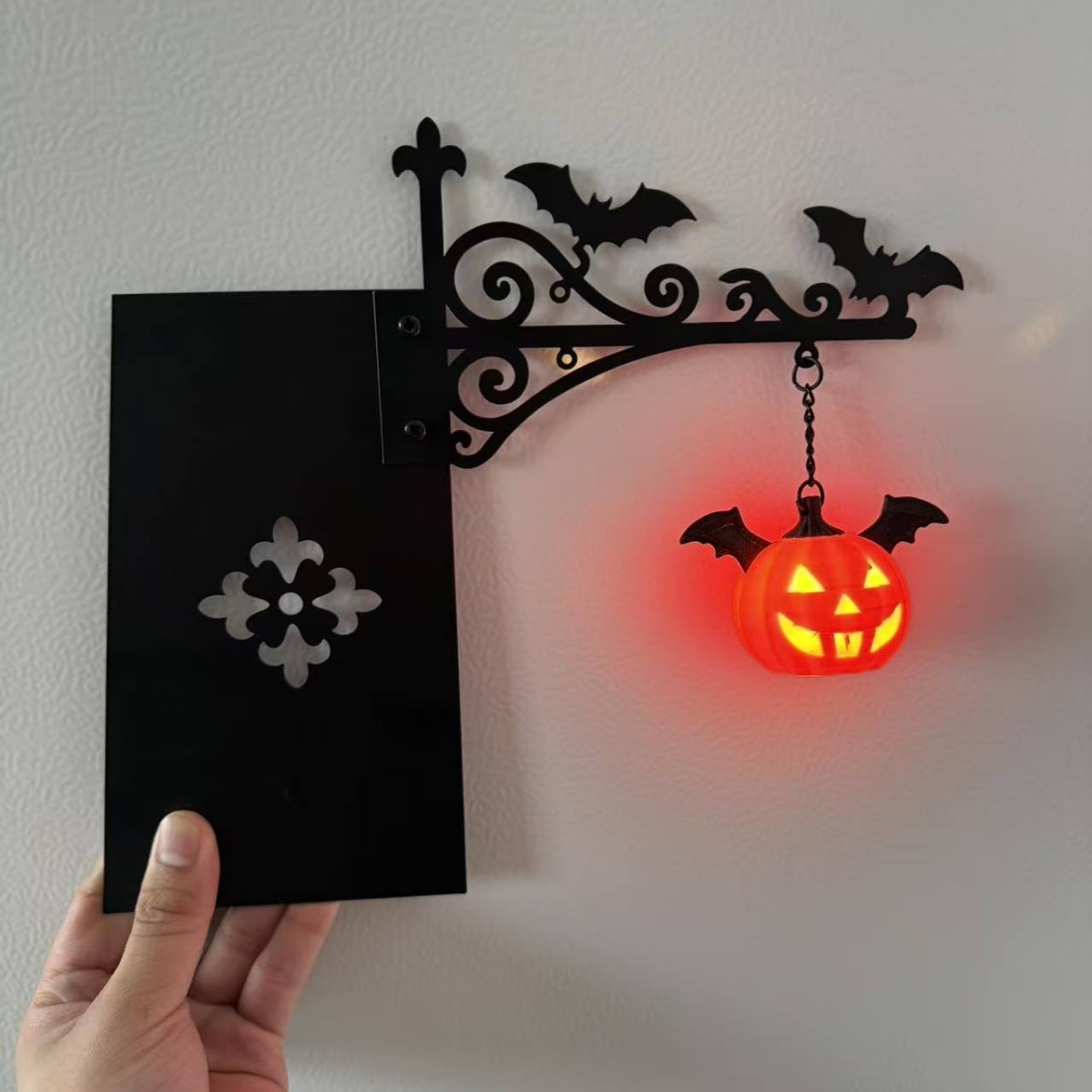 Dekorative Bücherregallampe/laterne – Kürbis-bücherregallampe – Weihnachts- Und Halloween-geschenkidee