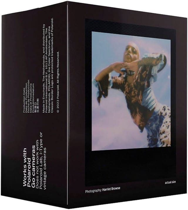 Polaroid Color Film Go Type (8 exposures) - Black Frame - 2-pack