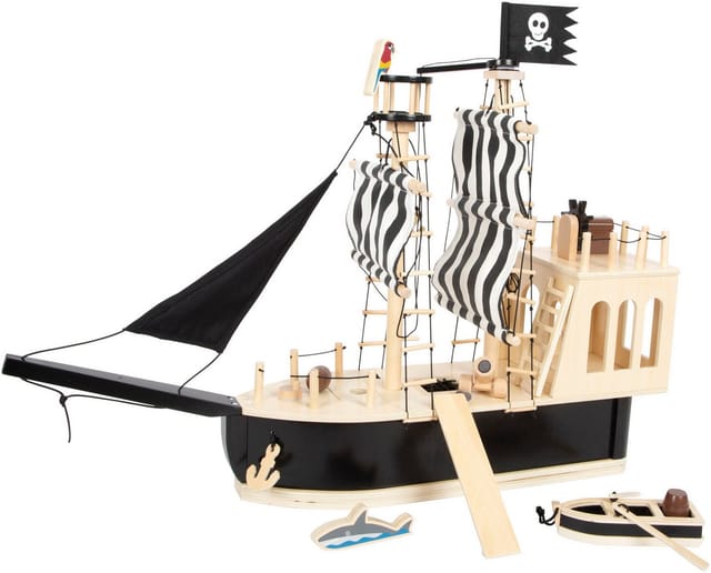 Small Foot - Wooden Dollhouse Pirate Boat