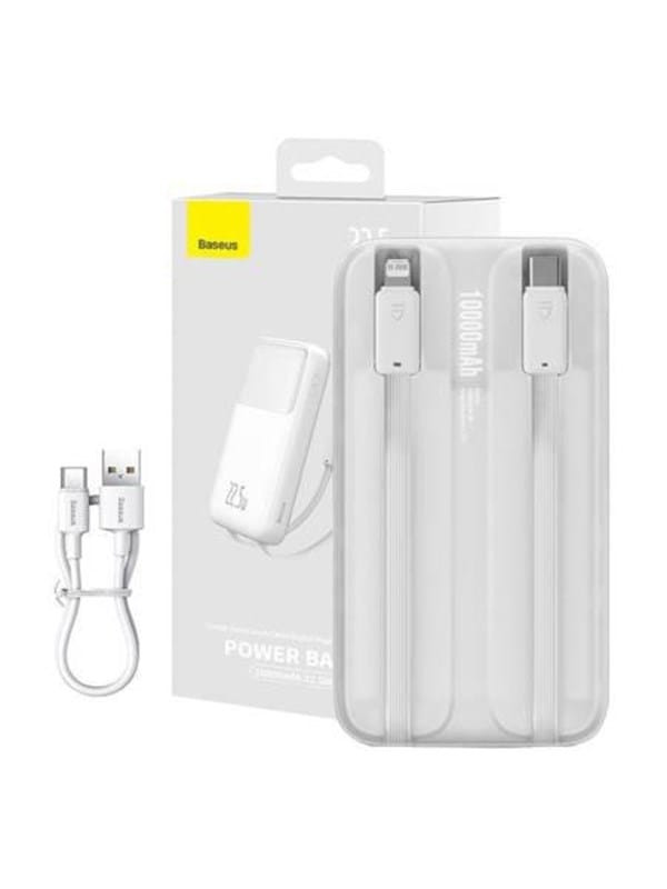 Baseus Powerbank Comet 10000mAh 22.5W (white) Powerbank (Akku) - Weiß - 10000 mAh