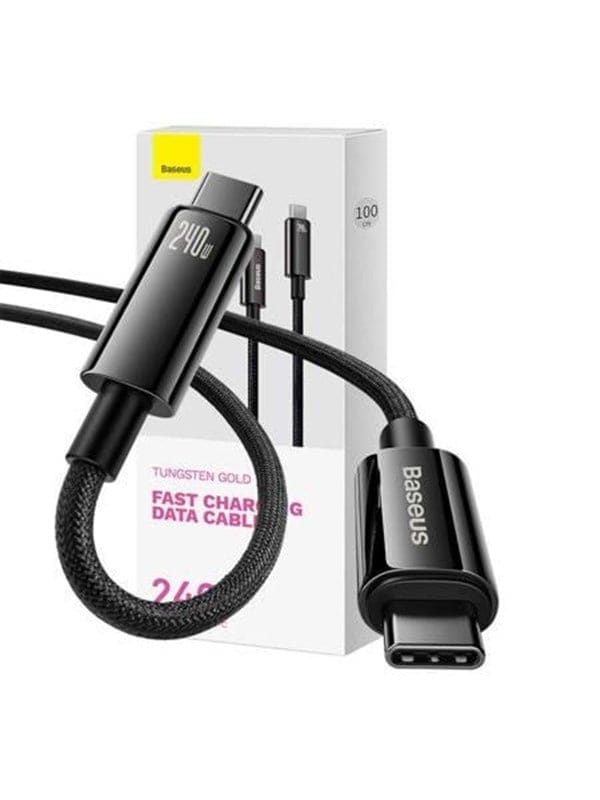 Baseus USB-C to USB-C cable Tungsten Gold 240 W 1 m (black)