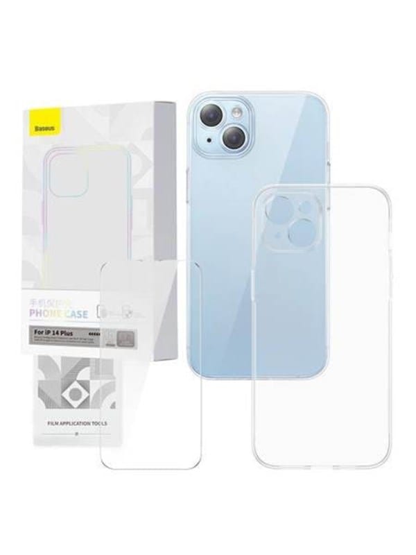 Baseus Transparent Case and Tempered Glass set Corning for iPhone 14 Plus