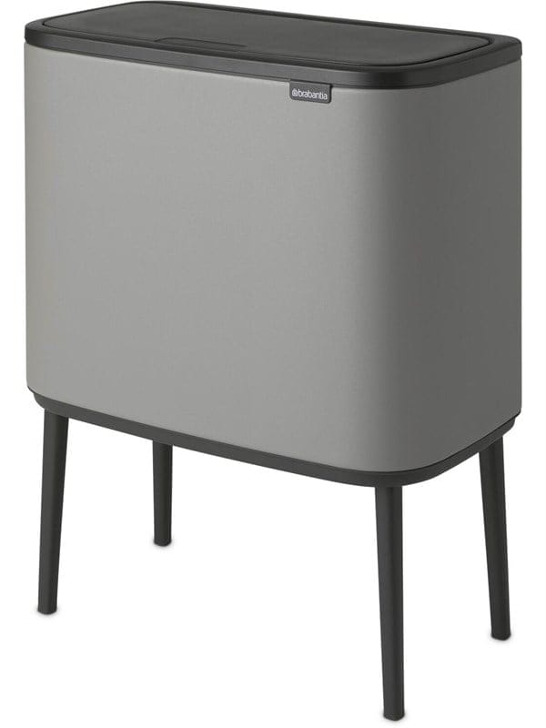 brabantia Bo Touch Bin Mineral Concrete Grey 3 x 11 L