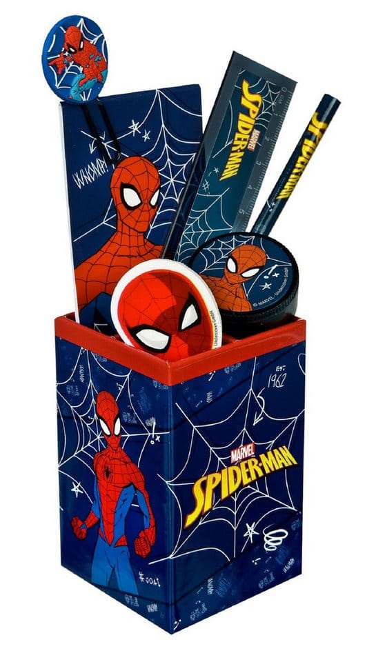 Spider-Man Desk set 7 pieces.