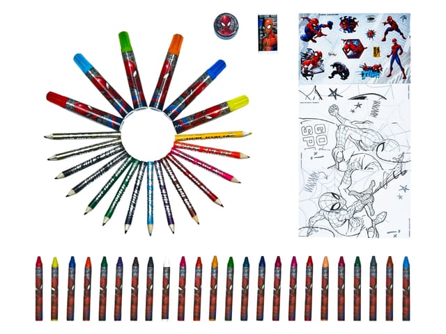 Marvel Spiderman Colouring case 51 pcs.