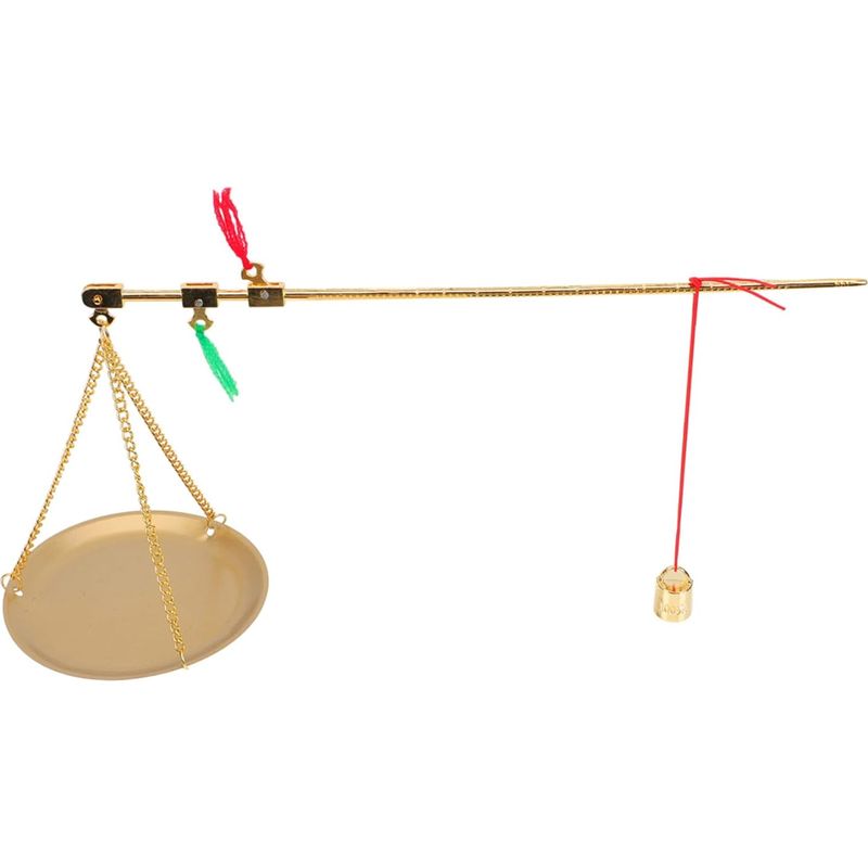 Balance Et Poids Exacts En Cuivre De Médecine Chinoise Vintage Outil