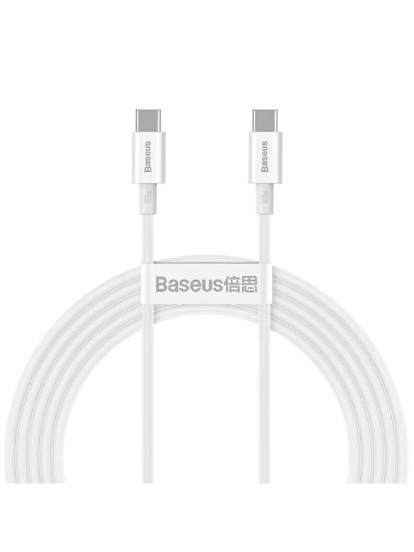 Baseus Superior Series Cable USB-C to USB-C 100W 1m (white)