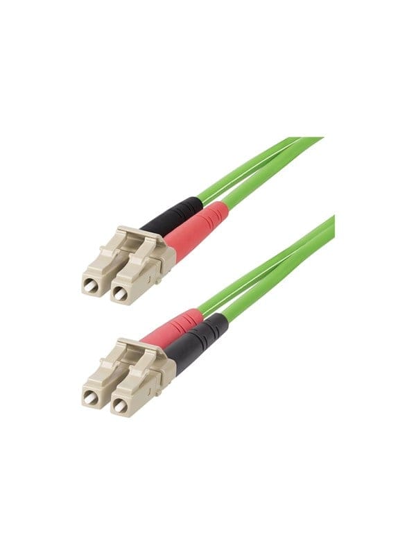 StarTech.com 1m (3ft) LC to LC (UPC) OM5 Multimode Fiber Optic Cable - patch cable - 1 m - green - Grün - 1m