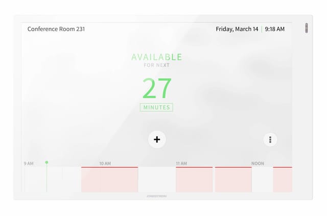 Crestron Electronics Crestron Room Scheduling Touch Screen TSS-1070-W-S - room manager - Bluetooth 802.11a/b/g/n/ac - smooth white - Max - recommended for