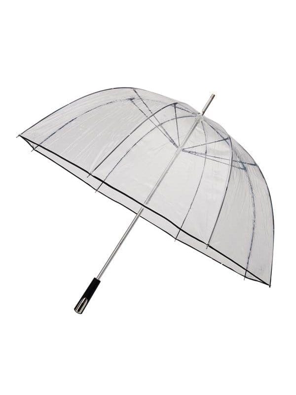 Falcone dome umbrella manual opening 111 cm transparent/black
