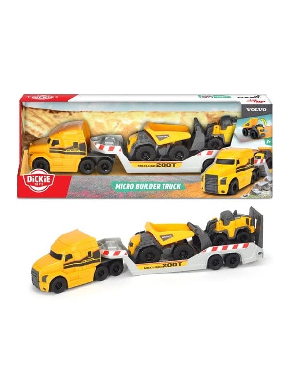 Dickie Volvo Micro Transporter with Work Vehicles