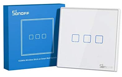 Sonoff Smart Wireless Wall Switch T2EU3C-RF 433MHz (3-channel)