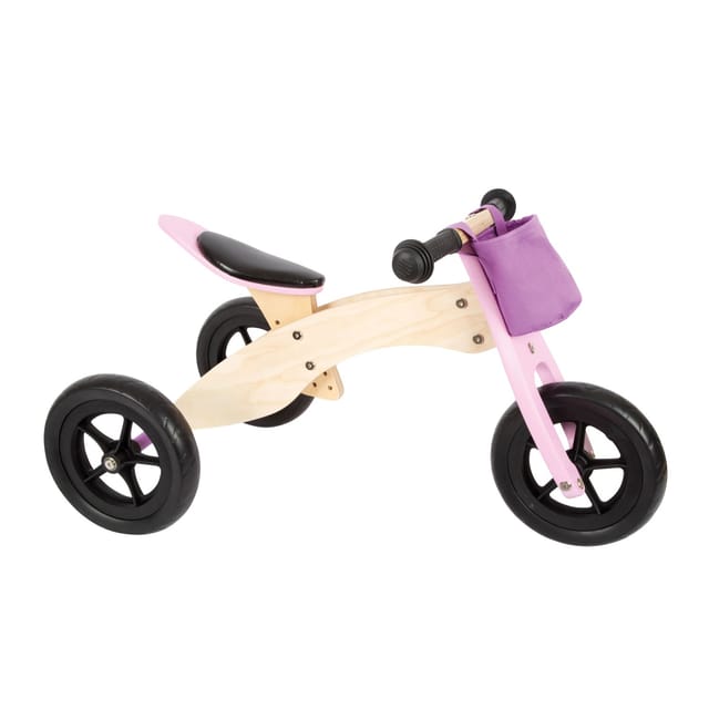 Small Foot - Wooden Tricycle and Balance Bike 2in1