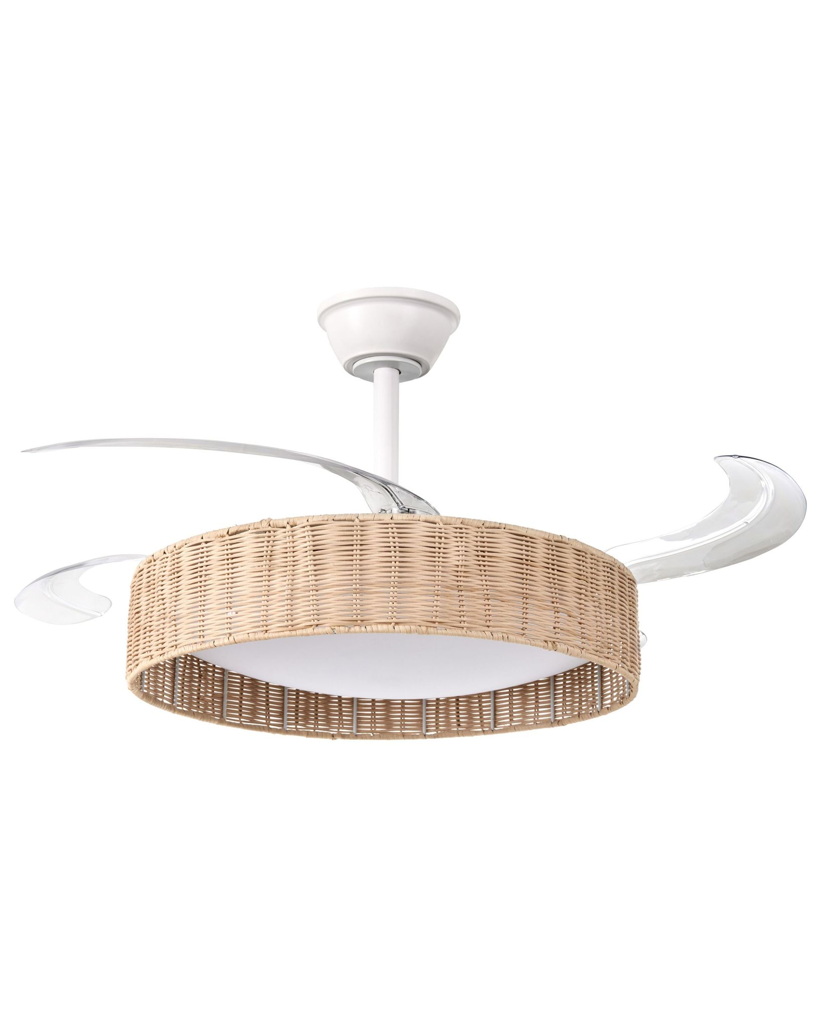 Deckenventilator Mit Licht Tomoka Mit Fernbedienung Led Weiß