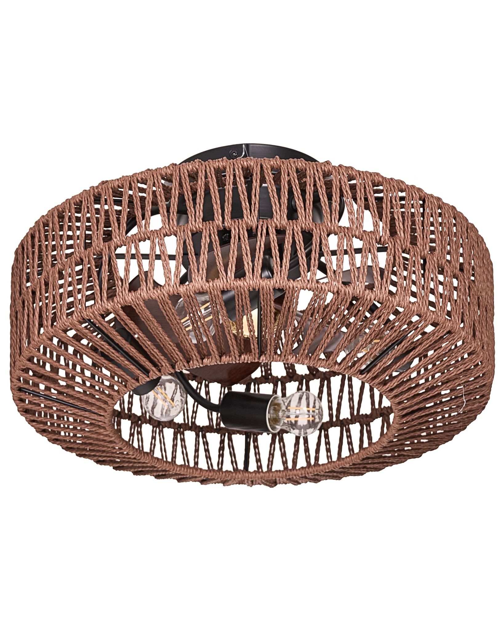 Deckenventilator Mit Licht Estero Mit Fernbedienung Braun