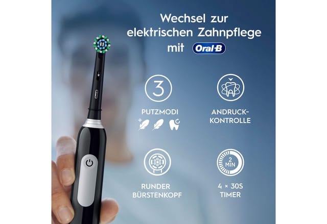 Oral-B Elektrische Zahnbürste Pro 1 Travel Edition - tooth brush - pink