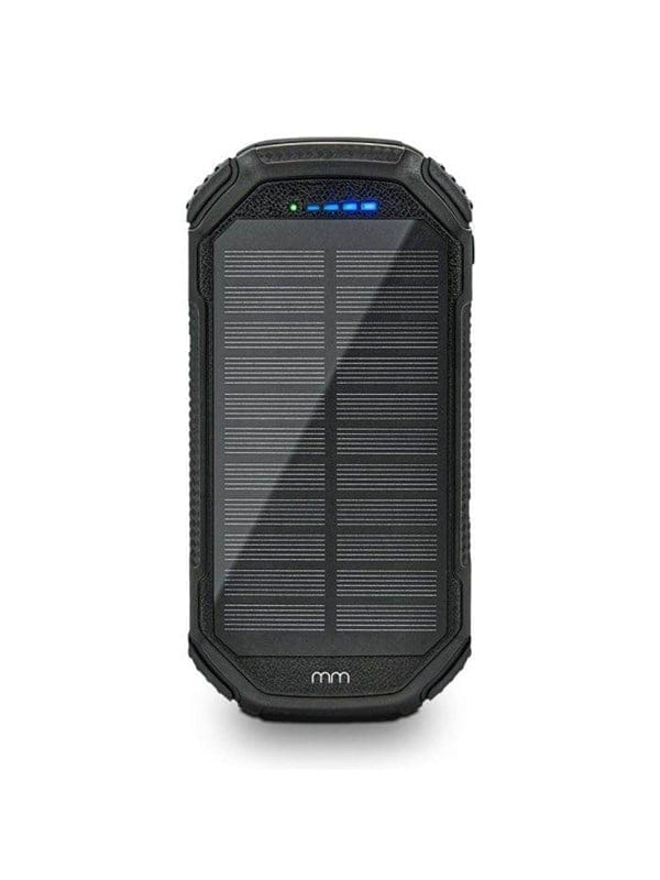 Mikamax QI Solar Powerbank - 20000 mAh - PD 20W - USB-C & Wireless Charging Powerbank (Akku) - schwarz - 20000 mAh