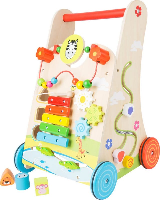 Small Foot - Wooden Baby Walker Walker Colorful