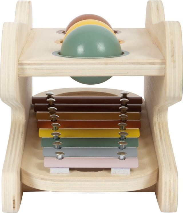 Small Foot - Wooden Xylophone and Hammer Bench Safari 5 pcs.