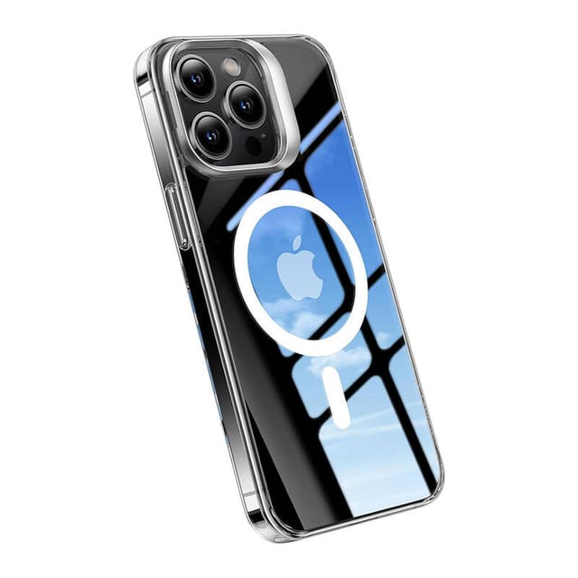 Torras Phone Case UPRO Lstand Clear-Mag Case for iPhone 15 Pro (transparent)