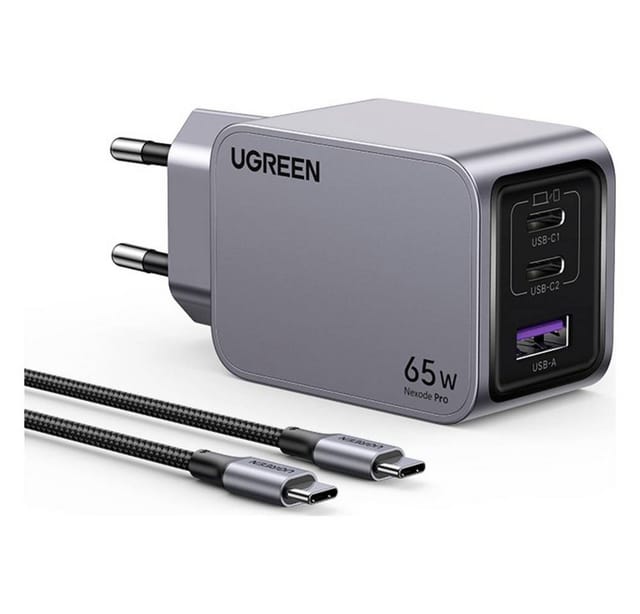 UGREEN Nexode Pro 65w 3-Port Gan Fast Charger
