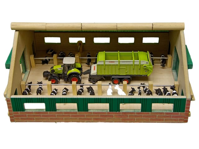 Kids Globe Running stable Wood 1:87