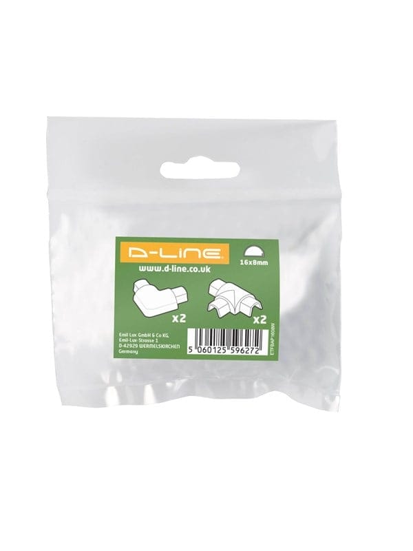 D-LINE Adapter Kit 16x8mm 4 pcs White