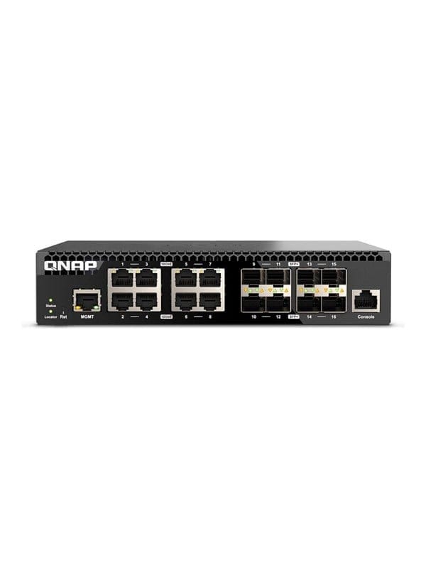 QNAP QSW-M3216R-8S8T 16-Port 10GbE Layer 2 Web Managed Switch