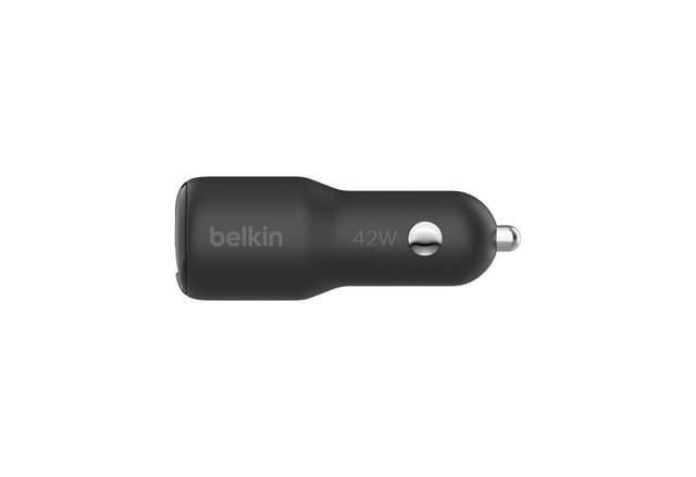 Belkin BoostCharge car power adapter - USB 24 pin USB-C - 42 Watt
