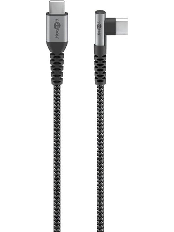 Pro USB-C USB-C - 90° - Sleeved - 1m - Grau