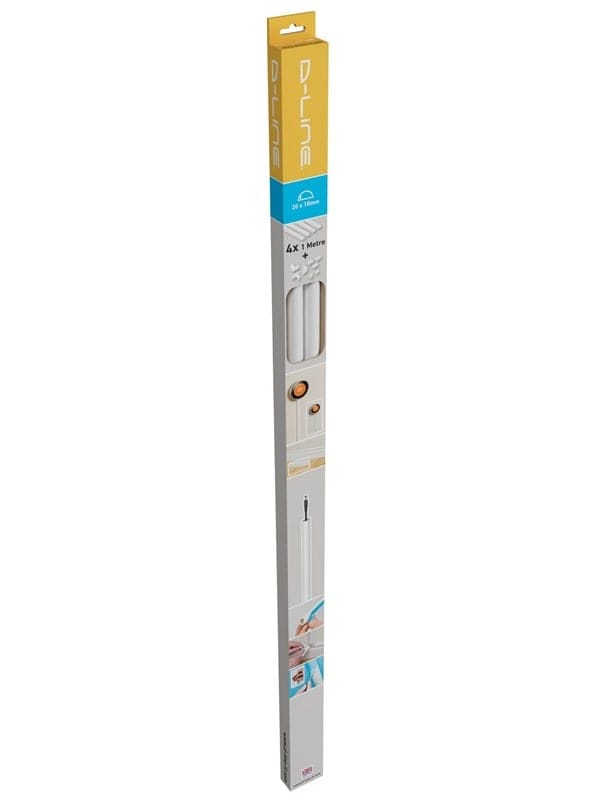 D-LINE D-profile Cable Cover 20/10 4x1m + 8 adapters