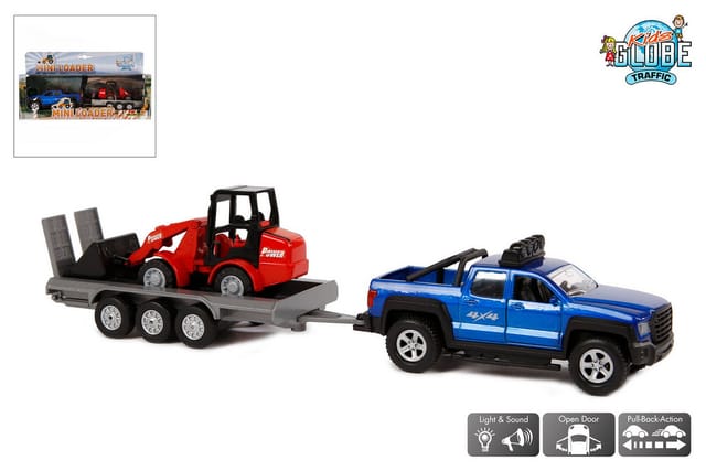 Kids Globe Off-Road Vehicle with Trailer and Shovel 30cm