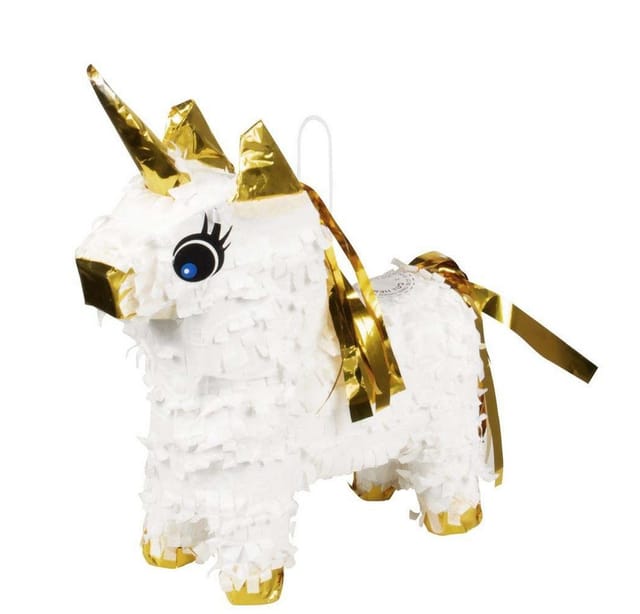 Boland Mini Pinata Unicorn White
