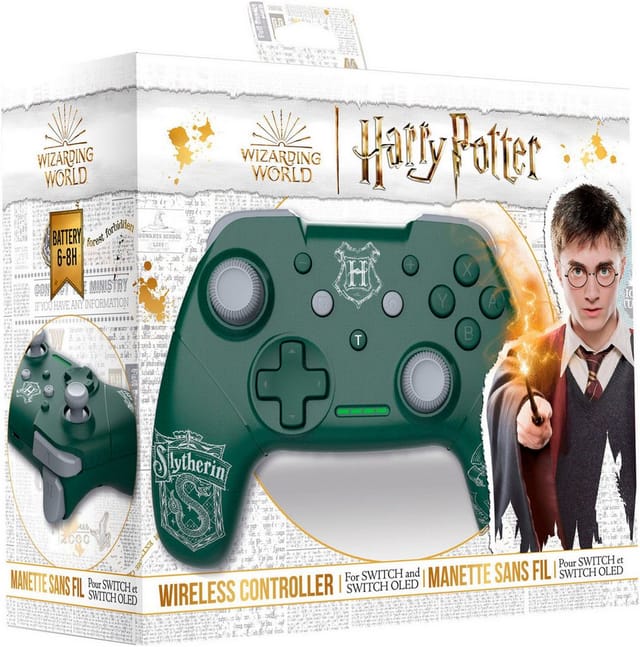 Trade Invaders Harry Potter Slytherin - Green - Wireless Controller - Nintendo Switch