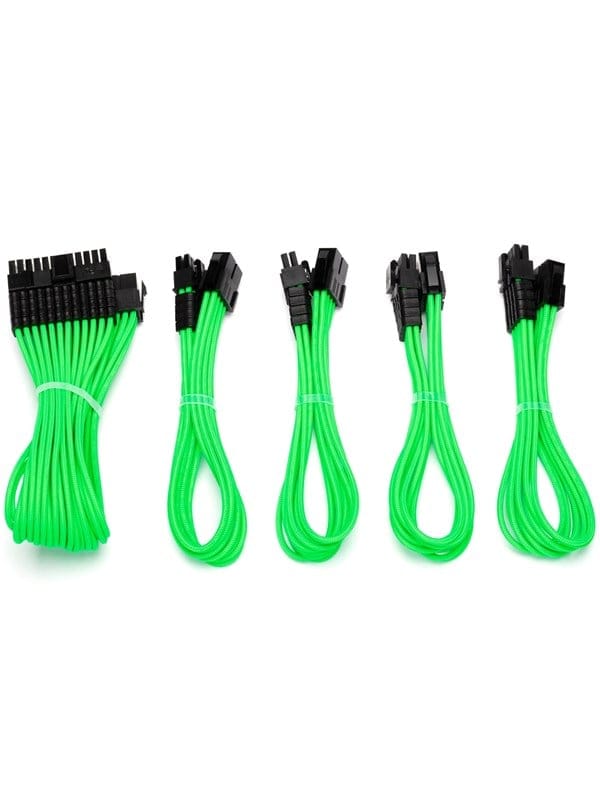 DUTZO Sleeved Power Extention Cable Kit (v2) - Grün