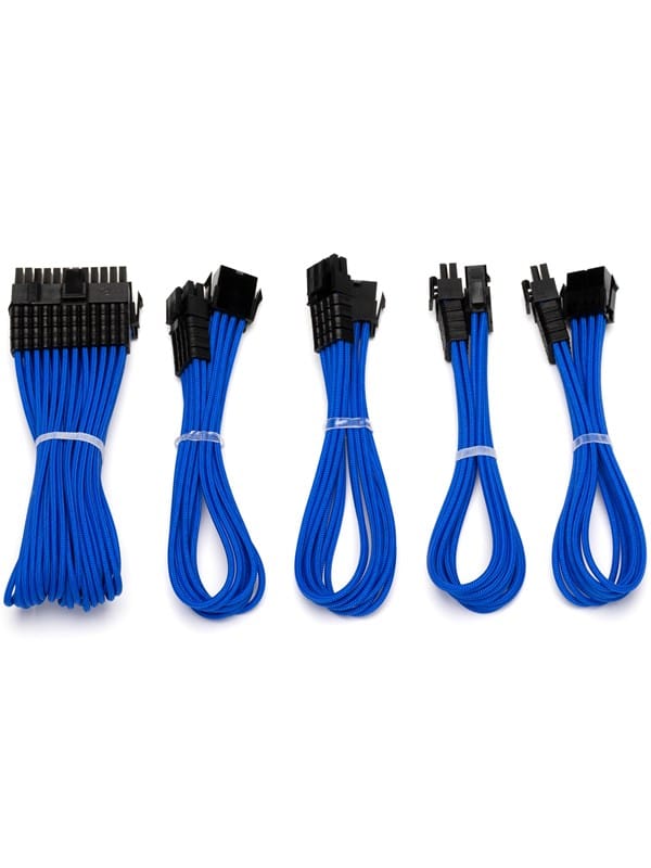 DUTZO Sleeved Power Extention Cable Kit (v2) - Blau