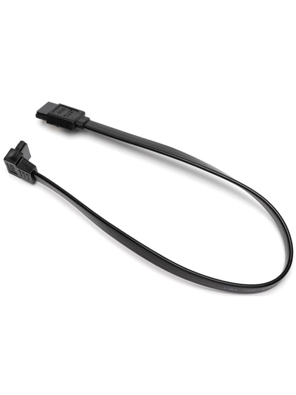 DUTZO SATA-kabel - Schwarz - 0.3 m - Gerade & 90° Verbinder