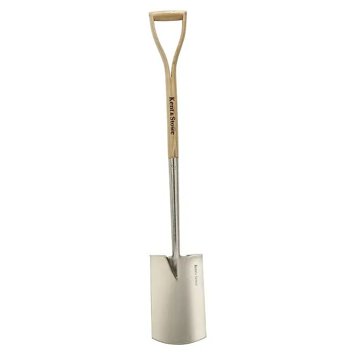 Kent & Stowe Gärtnerspaten (Arbeitsbreite: 14 cm, Langstiel)