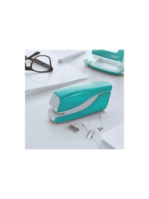 Leitz NeXXt WOW Elektrisches Heftgerät kontaktlos Eisblau
