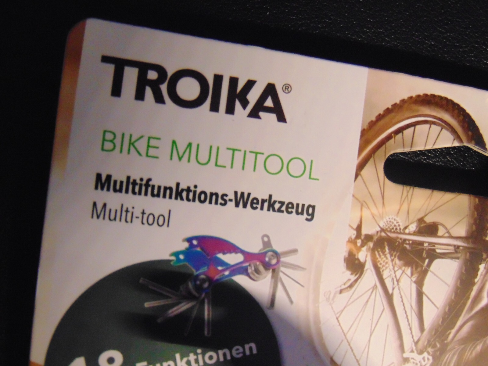 Fahrrad Multitool von TROIKA mit 18 Funktionen Carbonstahl/Edelstahl NEU OVP Bild 3