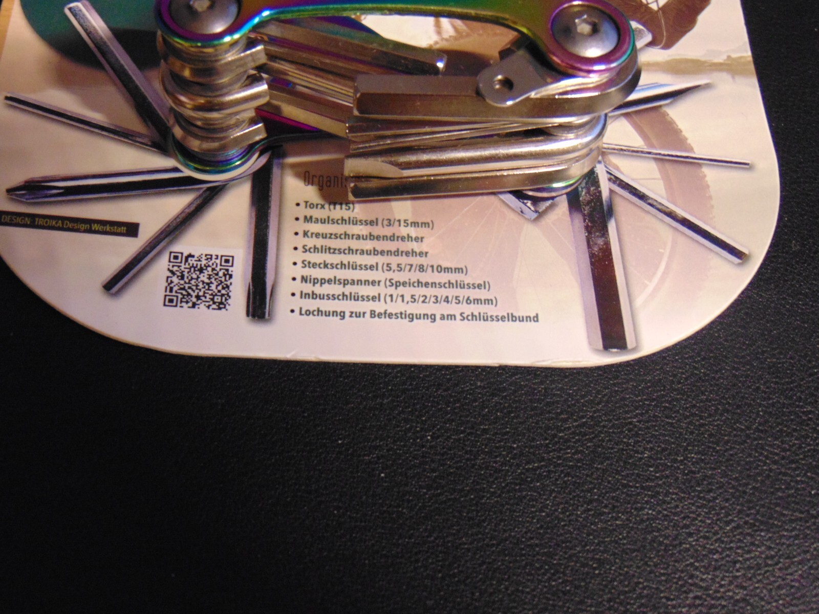 Fahrrad Multitool von TROIKA mit 18 Funktionen Carbonstahl/Edelstahl NEU OVP Bild 4